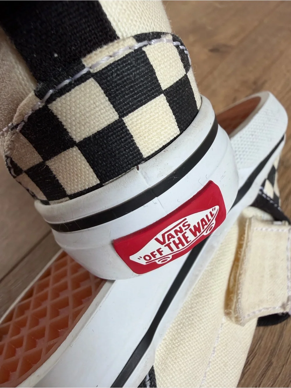 Vans Black & White Checkered Slip On Shoes Toddler Size 4.5